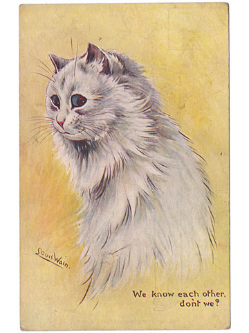 Louis Wain Postcard - We Know Each Other
