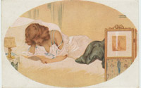 Kirchner Art Nouveau postcard