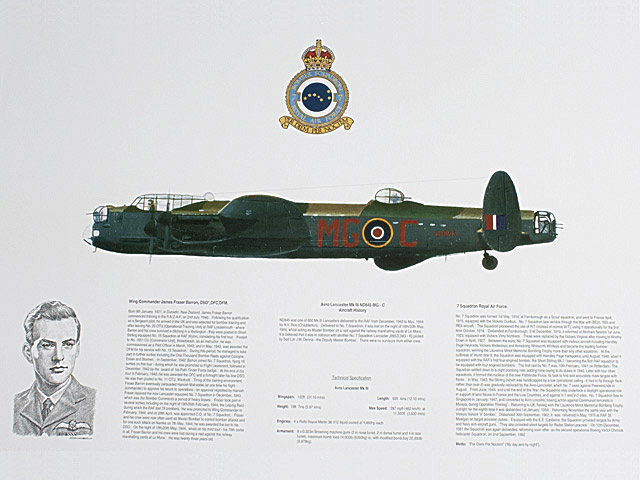 Lancaster of 7 Bomber Squadron Print