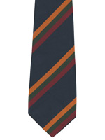 Duke of Lancasters Regiment Polyester striped tie
