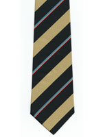 The Queens Own Hussars Silk striped tie