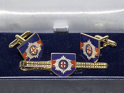 Coldstream Guards, cufflinks and tie pin set