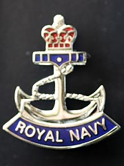 Royal Navy Crown And Anchor Pin Badge