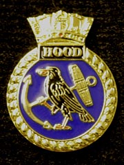 HMS Hood lapel badge