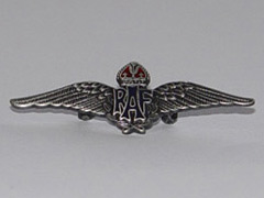 RAF Lapel badge - pewter finish