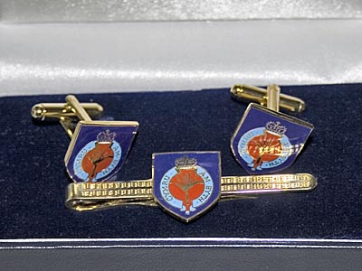 Welsh Guards cufflink and  tie pin boxed set