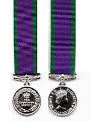 GSM miniature medal QE2 1962 on