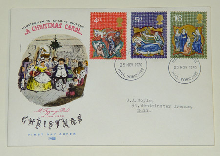 Christmas 1970 First Day Cover